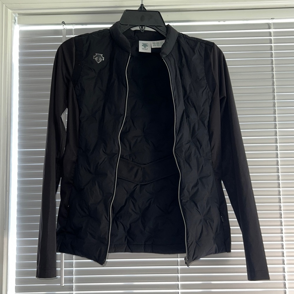 Descente Golf womens black quilted puffer ski jacket liner size 3XS